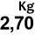 2,70 kg 