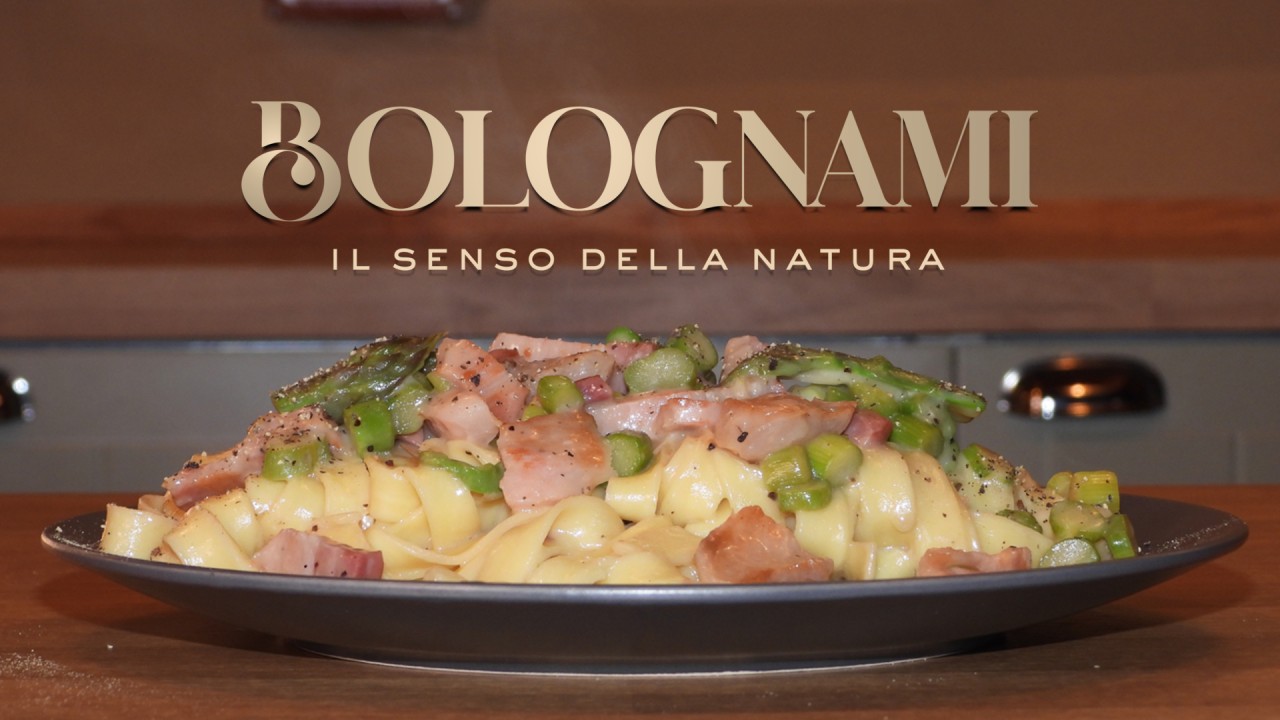 Tagliatelle con Asparagi Pancetta e Pecorino di Norcia Stagionato