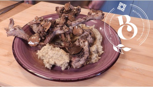 Costillas de Cordero con Trufa y Battuto Aromático