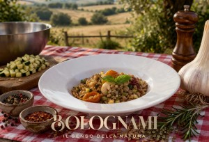 Salade d'Épeautre aux Tomates Cerises Confites et Aglione de la Val di Chiana