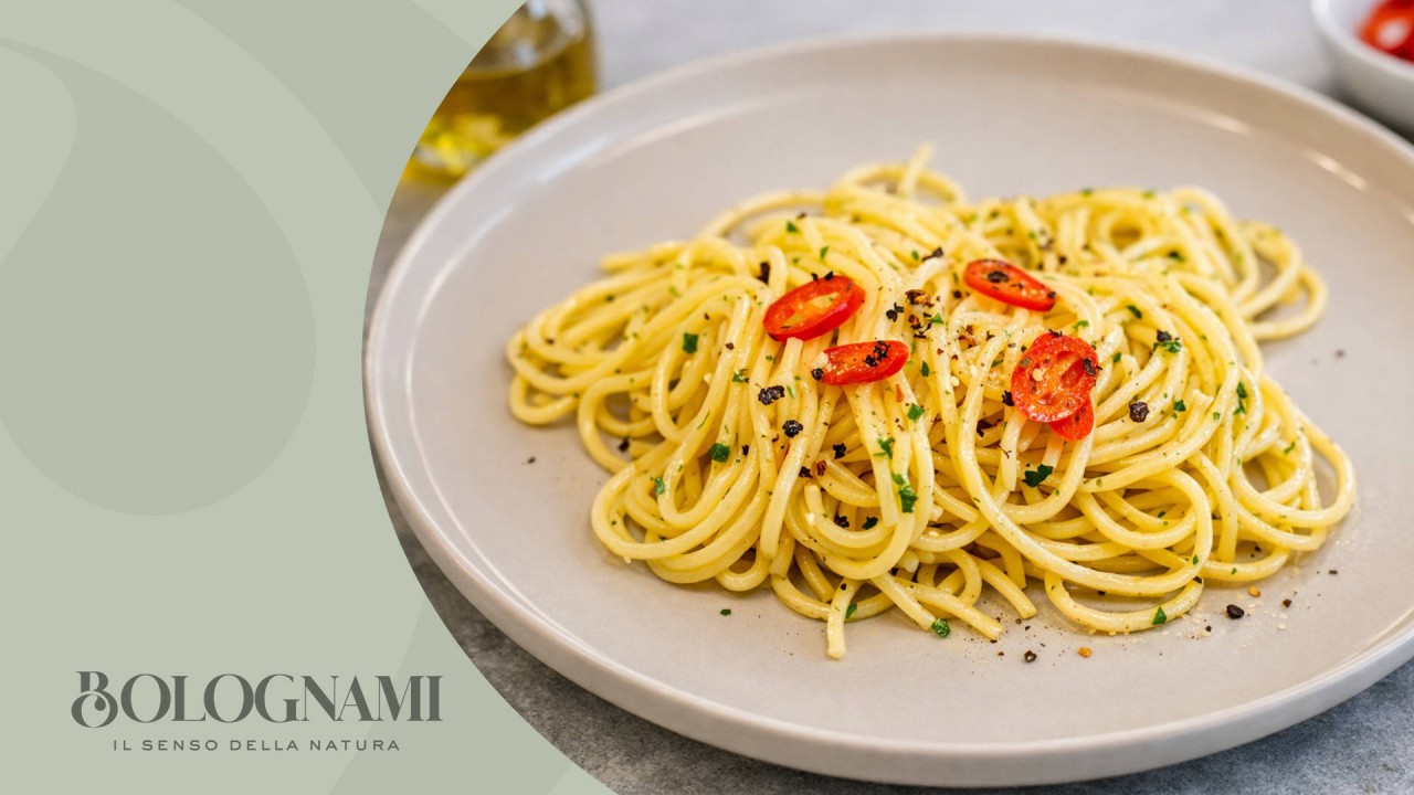 Spaghetti Freschi alla Chitarra Aglio Olio e Peperoncino