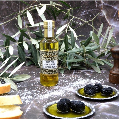 Olio EVO con Scaglie di Tartufo Bianco Bolognami