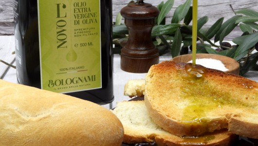 Umbrisches Bruschetta mit Neuem Bolognami Olivenöl