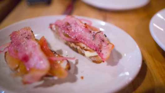 Crostini con Pancetta e Pecorino Bolognami
