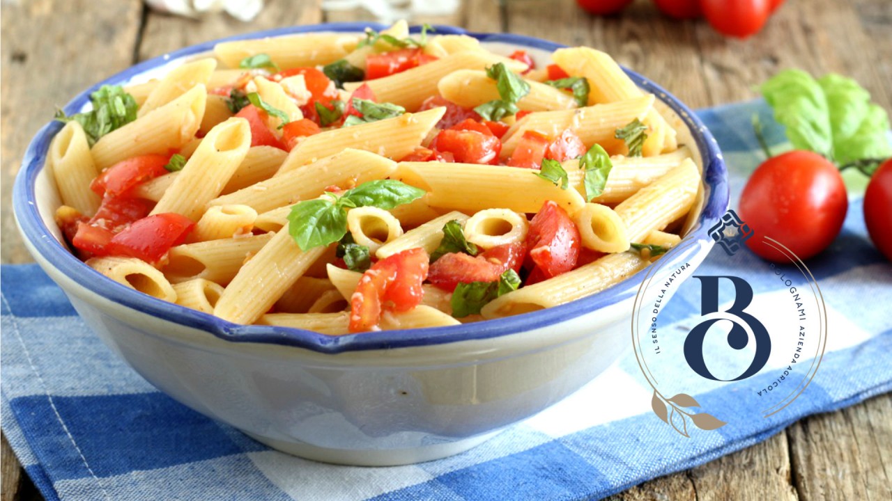 Pasta Fredda Pomodoro Pecorino e Basilico